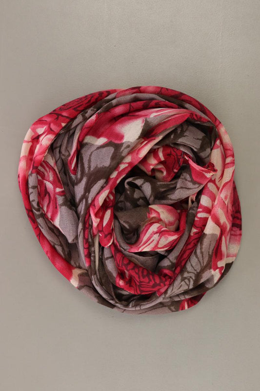 Tuch mit Blumenmuster rot aus Polyester