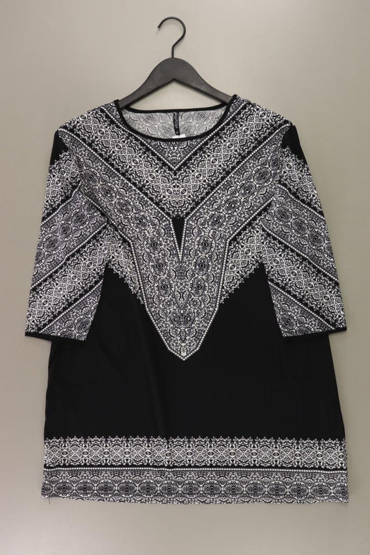 Midikleid Gr. M 3/4 Ärmel schwarz aus Polyester