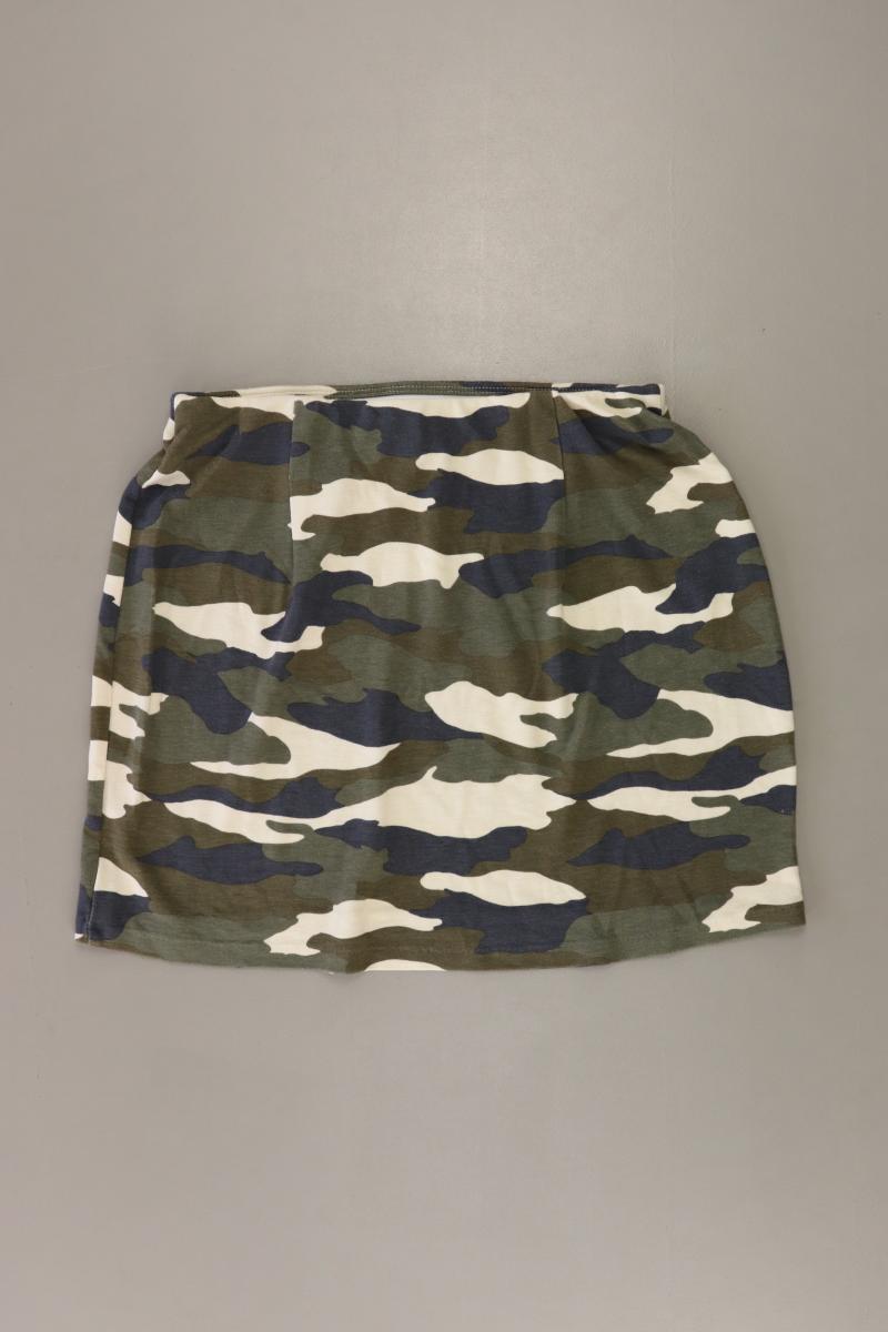H&M Stretchrock Gr. S camouflage olivgrün aus Viskose