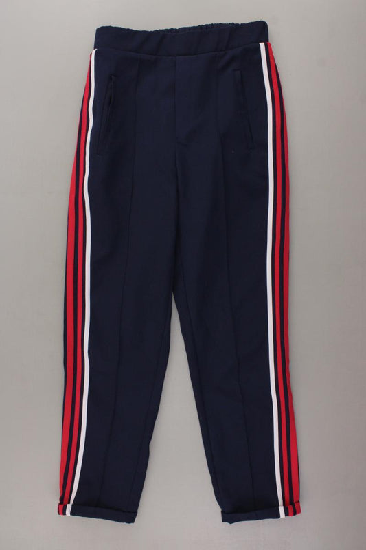 Zara Stretchhose Gr. XS blau aus Polyester