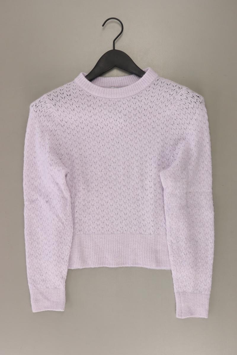 H&M Grobstrickpullover Gr. XS lila aus Polyamid