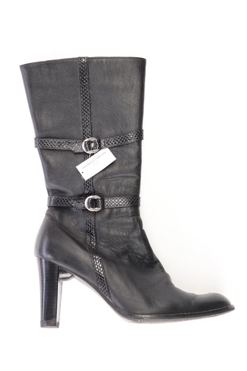 Unicel High-Heel Stiefel Gr. 39 schwarz aus Leder