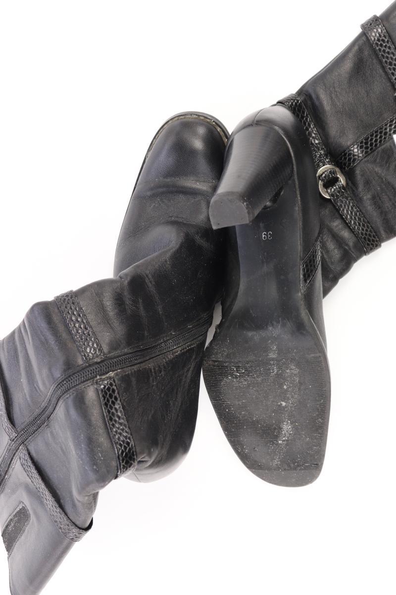 Unicel High-Heel Stiefel Gr. 39 schwarz aus Leder