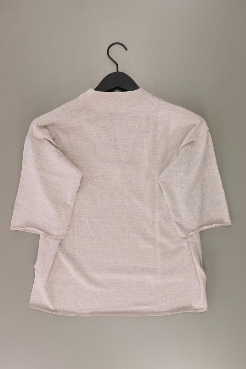 Mango Strickshirt Gr. M 3/4 Ärmel mit Glitzer rosa