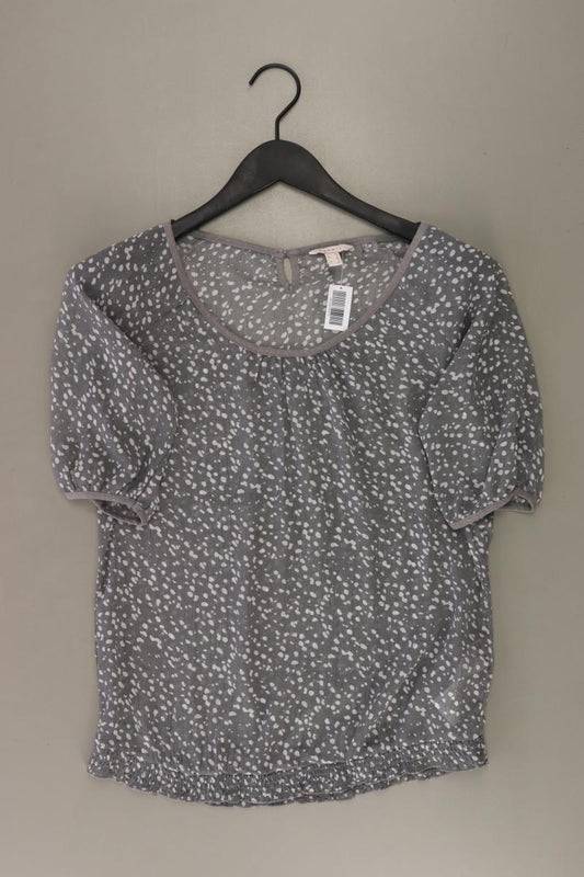 Esprit Kurzarmbluse Gr. 34 grau aus Polyester