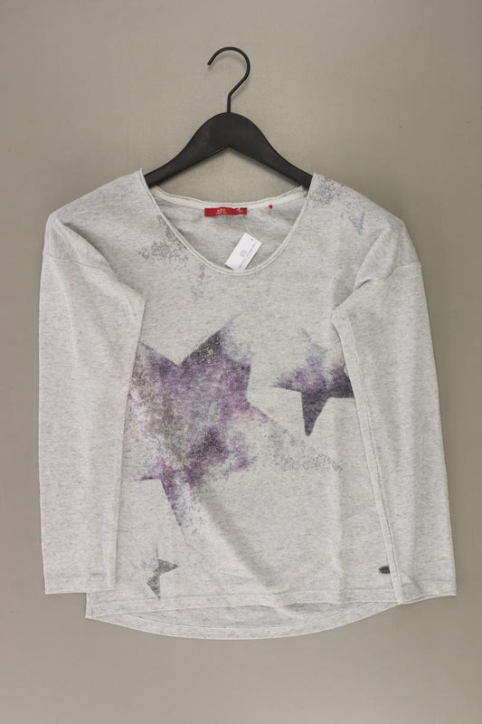 edc by Esprit Longsleeve-Shirt Gr. XS Langarm grau aus Polyester