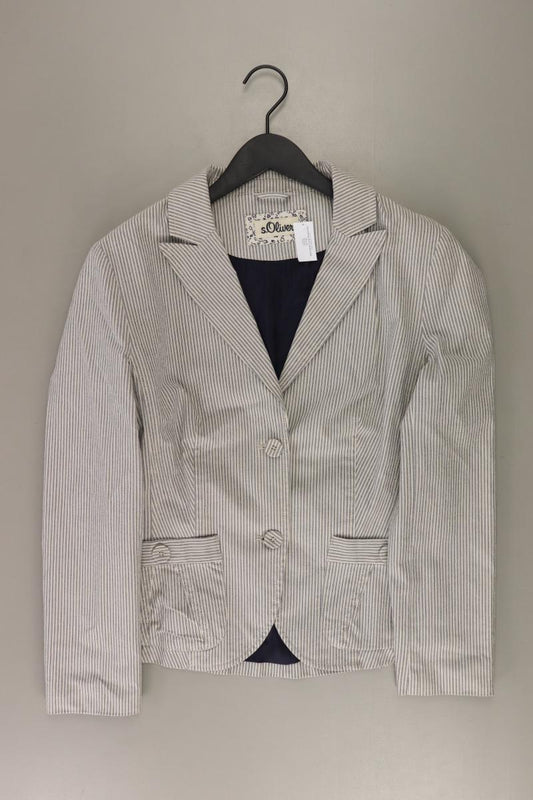 s.Oliver Blazer Gr. 40 gestreift creme