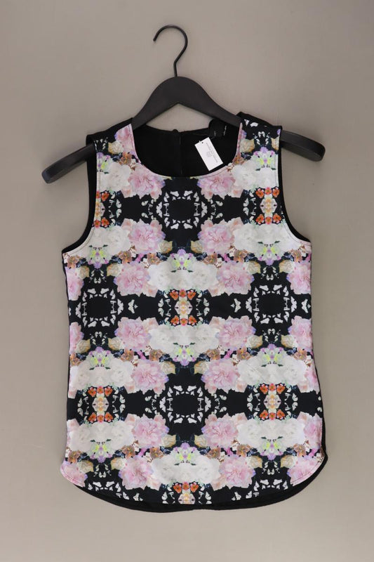 H&M Bluse Gr. 34 mit Blumenmuster mehrfarbig aus Polyester