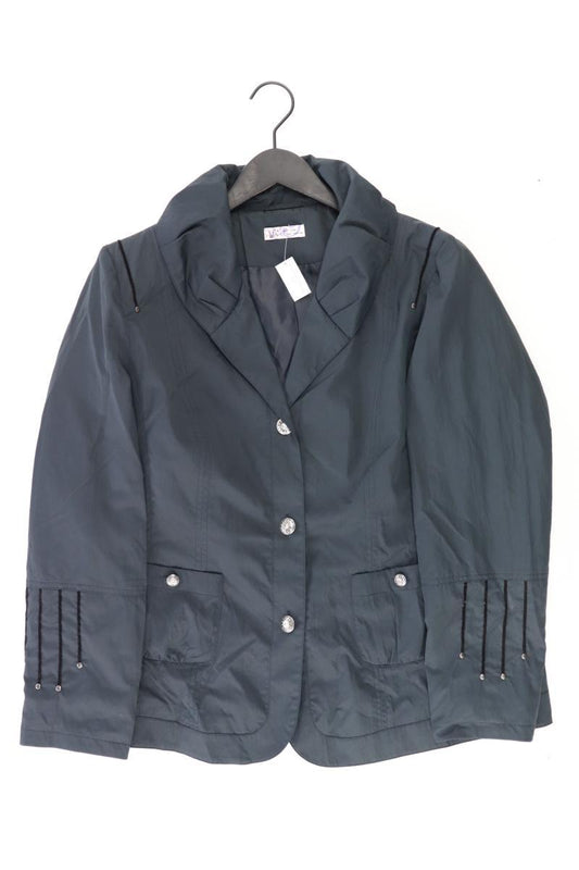 Lange Jacke Gr. 44 grau aus Polyester