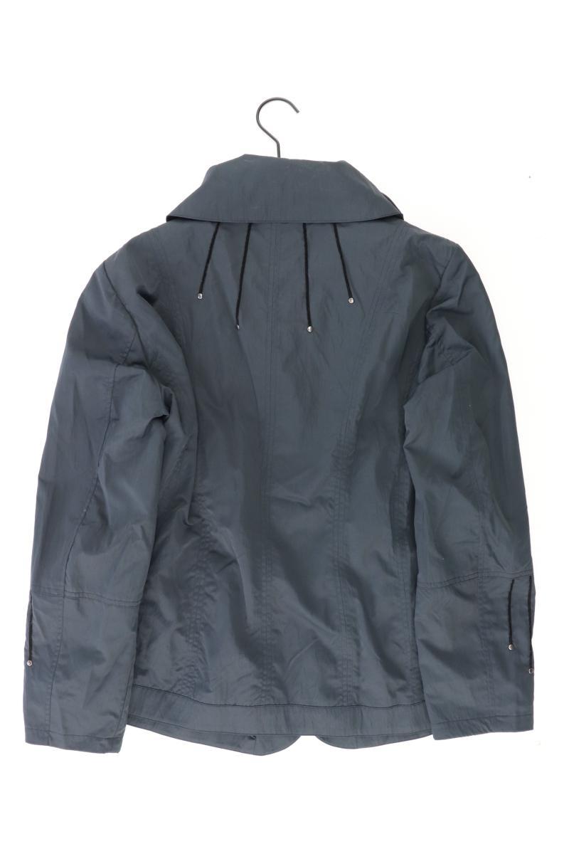 Lange Jacke Gr. 44 grau aus Polyester