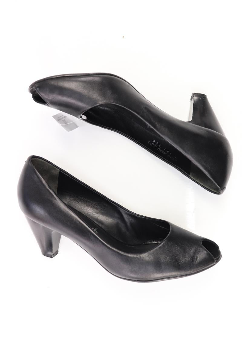 5TH AVENUE Peep Toes Gr. 37 schwarz aus Leder