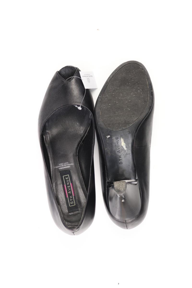 5TH AVENUE Peep Toes Gr. 37 schwarz aus Leder