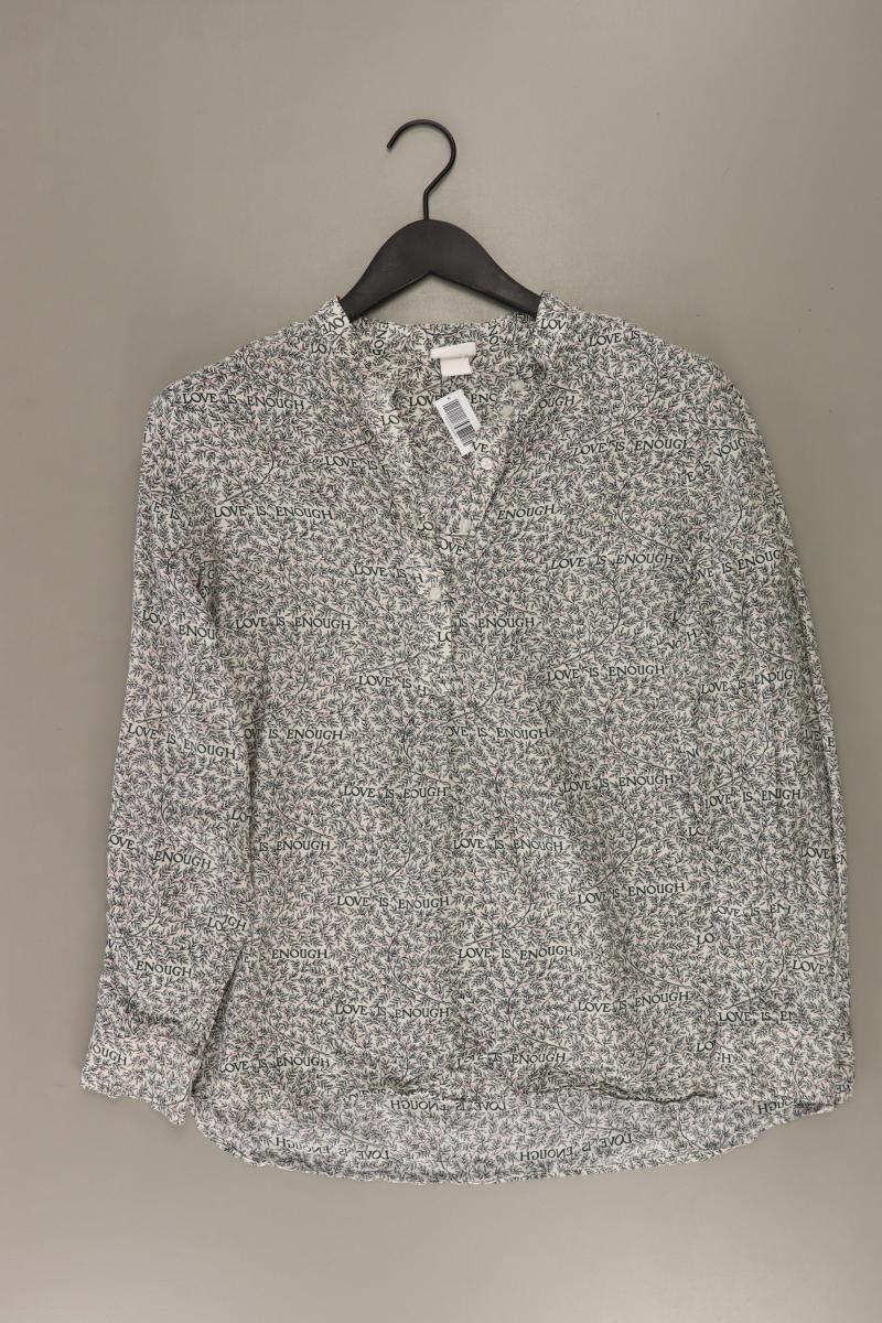 H&M Langarmbluse Gr. 42 creme aus Viskose