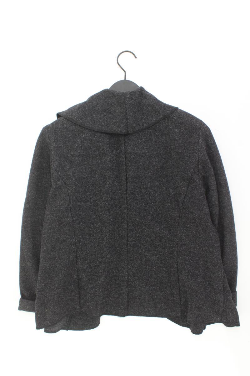 Strickjacke Gr. 44 Langarm grau aus Polyester