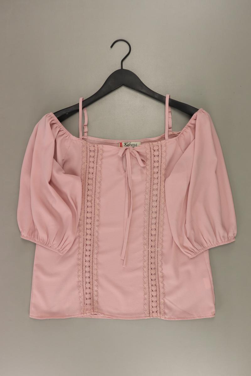 Bluse Gr. M 3/4 Ärmel rosa aus Polyester