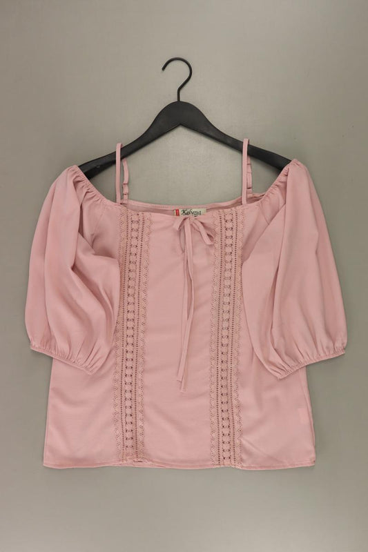 Bluse Gr. M 3/4 Ärmel rosa aus Polyester