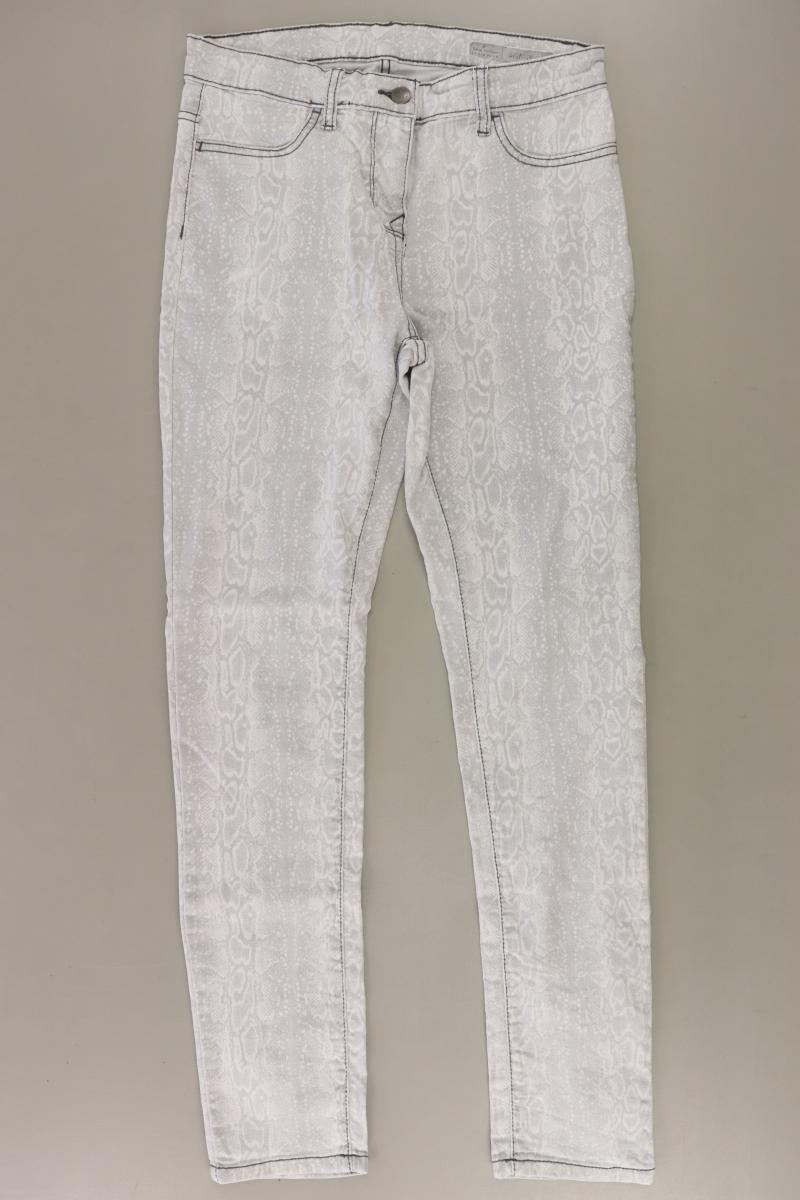 Blue Motion Jeans Gr. 40 mit Tierdruck grau aus Baumwolle