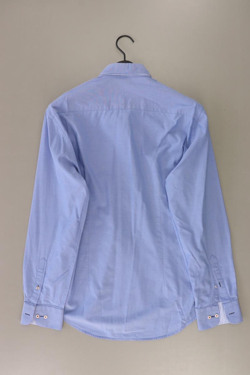 Zara Langarmhemd für Herren Gr. XL blau aus Baumwolle