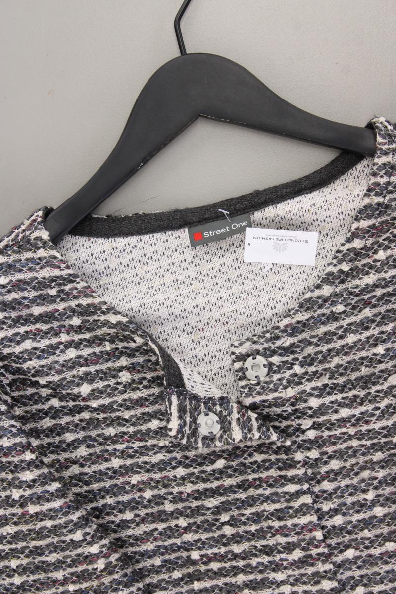 Street One Strickjacke Gr. 38 Langarm grau