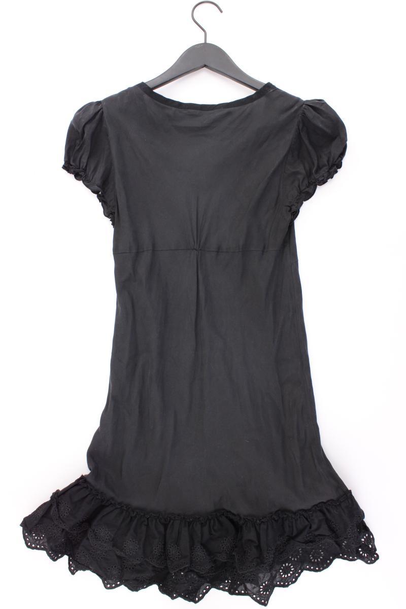 miss selfridge Kurzes Seidenkleid Gr. 40 Kurzarm schwarz