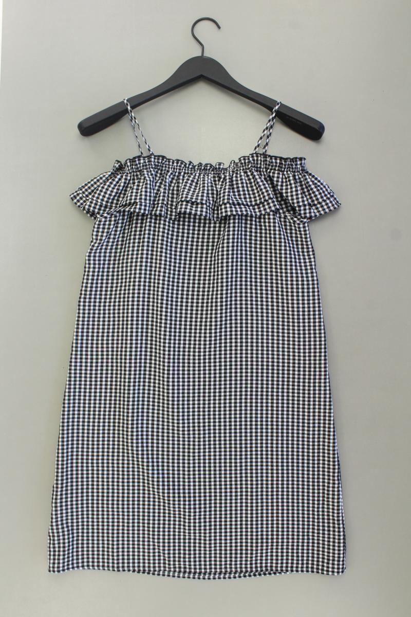 Trägerkleid Gr. 36 kariert schwarz aus Viskose