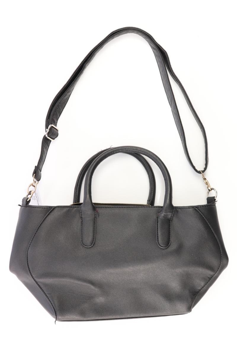 Henkeltasche schwarz aus Polyurethan