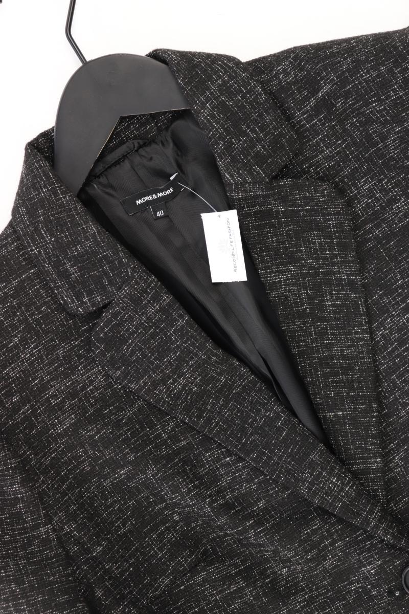 More&More Blazer Gr. 40 schwarz aus Polyester