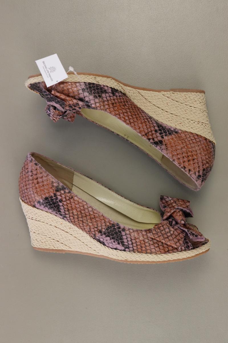 Madeleine Keilsandaletten Gr. 36 mit Tierdruck lila