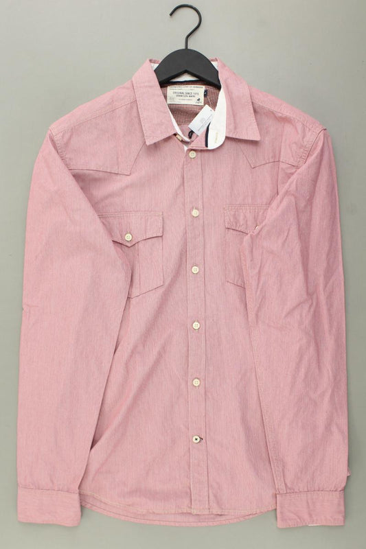 Jack & Jones Langarmhemd für Herren Gr. L rosa aus Baumwolle
