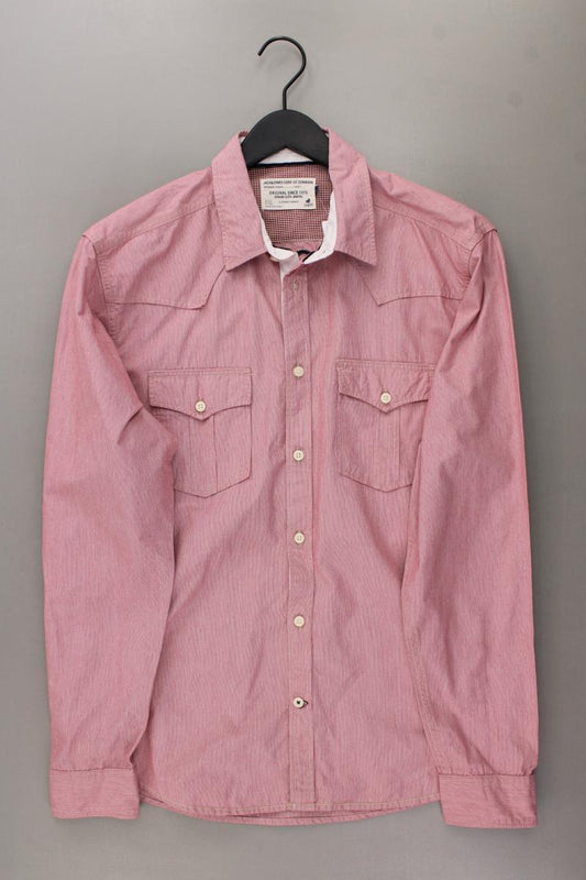 Jack & Jones Langarmhemd für Herren Gr. L rosa aus Baumwolle