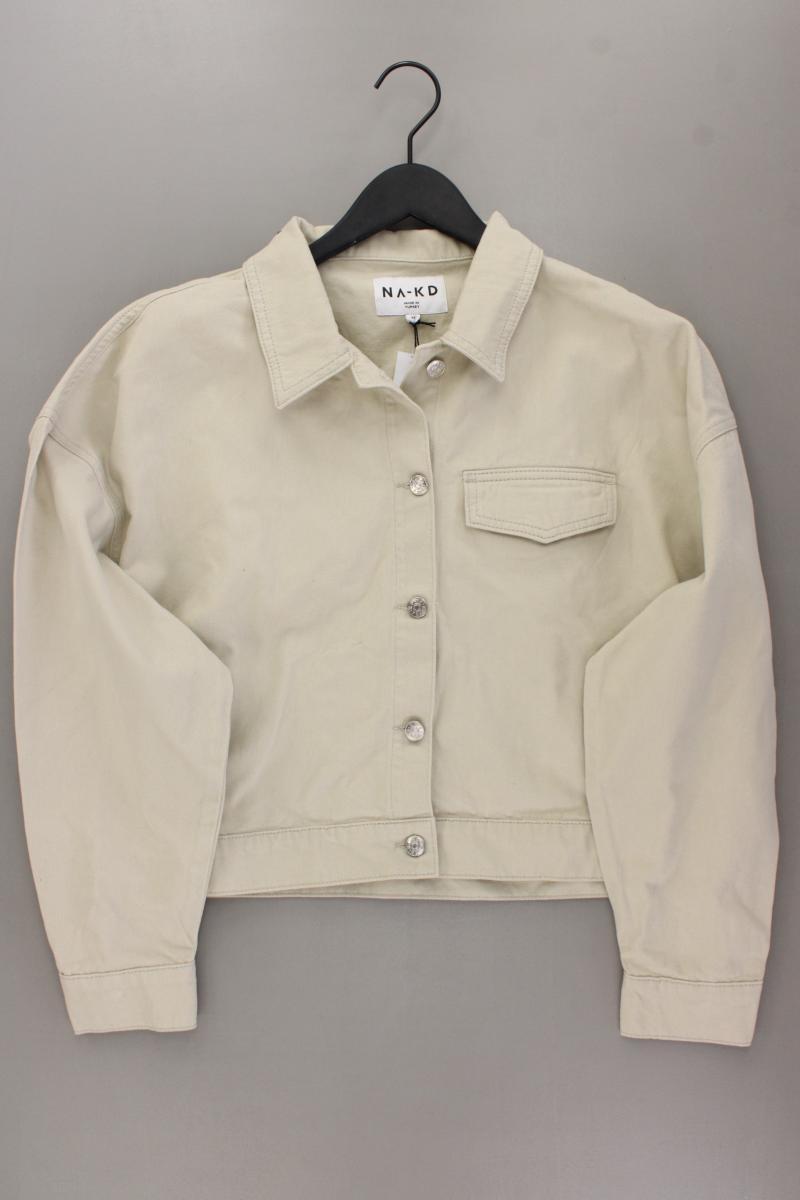 NA-KD Classic Jacke Gr. 44 neu mit Etikett creme aus Baumwolle