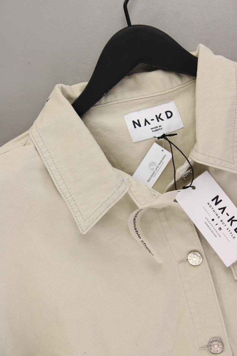 NA-KD Classic Jacke Gr. 44 neu mit Etikett creme aus Baumwolle