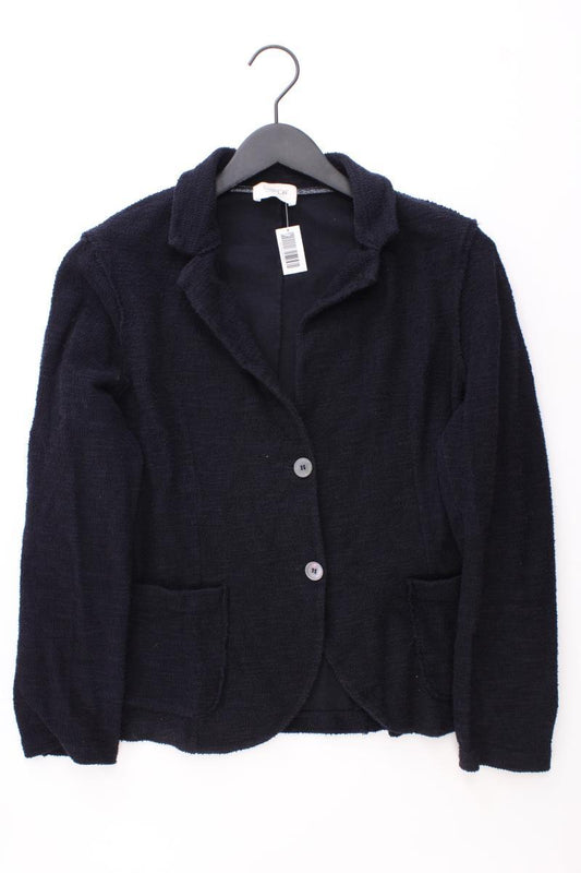 Cartoon Strickblazer Gr. 44 blau aus Baumwolle