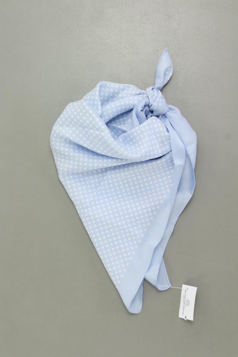 Tuch gepunktet blau