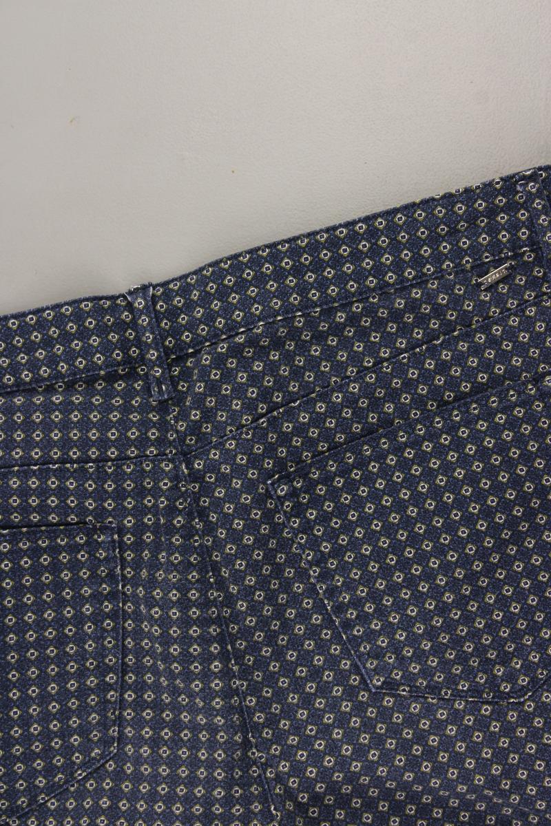 Esprit Five-Pocket-Hose Gr. 40 geometrisches Muster blau aus Baumwolle