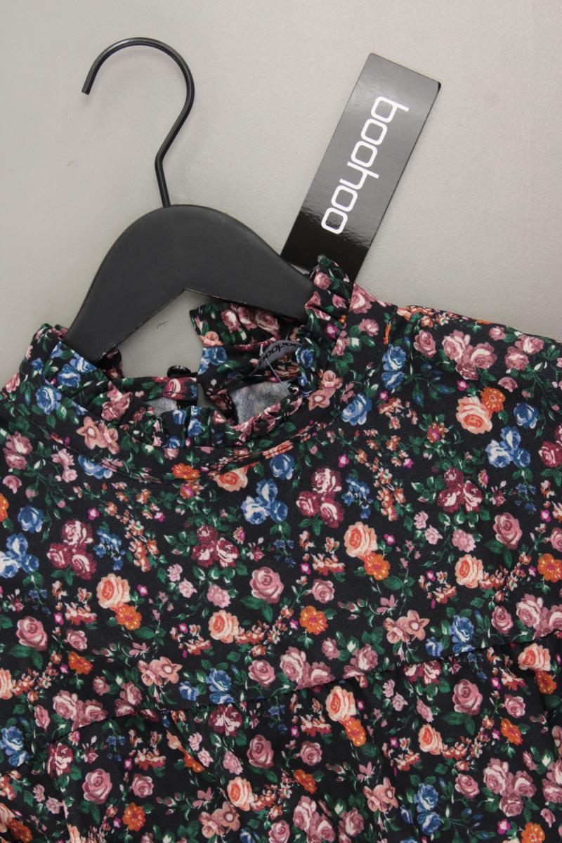 BOOHOO Kurzes Kleid mit Ballonärmeln Gr. 48 mit Blumenmuster neu mit Etikett