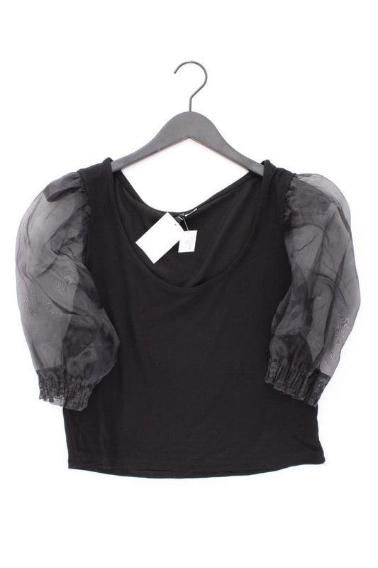 H&M Divided Shirt mit Ballonärmel Gr. XL neu mit Etikett 3/4 Ärmel schwarz