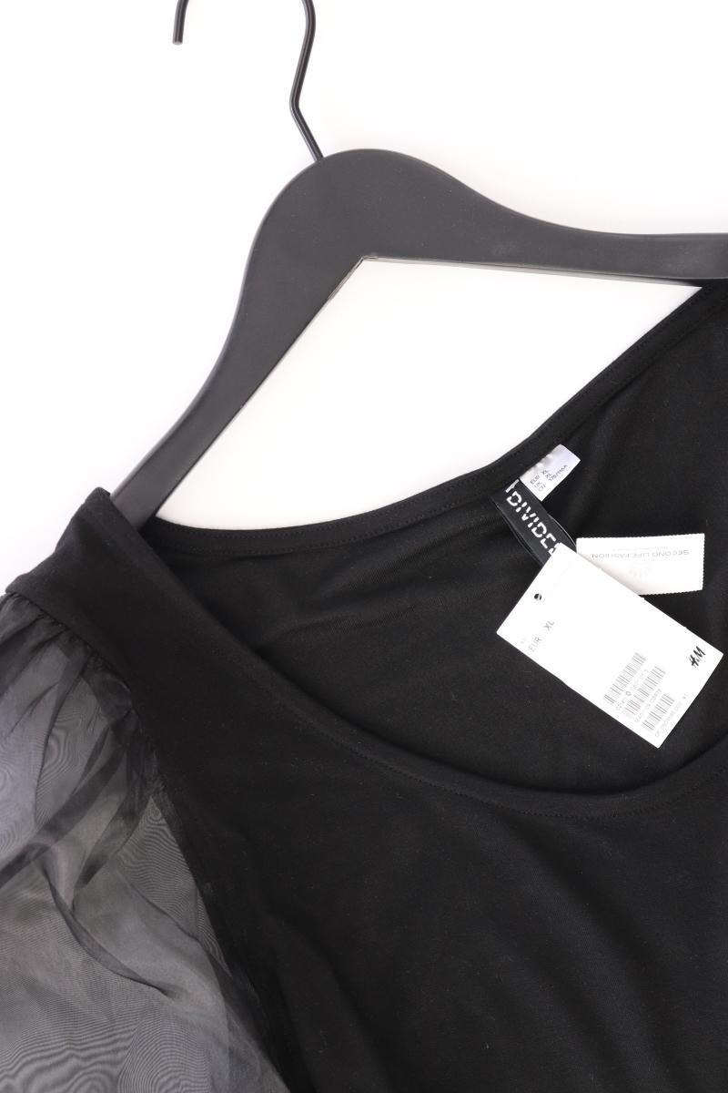 H&M Divided Shirt Gr. XL neu mit Etikett 3/4 Ärmel schwarz aus Viskose