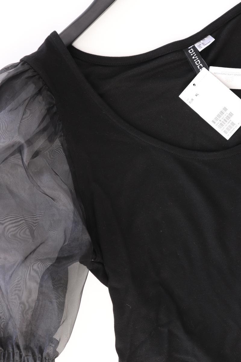 H&M Divided Shirt Gr. XL neu mit Etikett 3/4 Ärmel schwarz aus Viskose