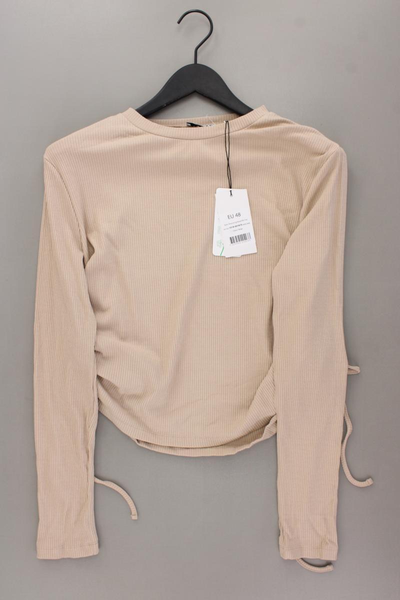 Second Hand Outfit Größe XL mit NA-KD Longsleeve-Shirt in Gr. 46 und Halskette