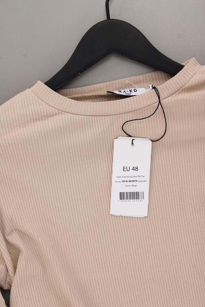 Second Hand Outfit Größe XL mit NA-KD Longsleeve-Shirt in Gr. 46 und Halskette