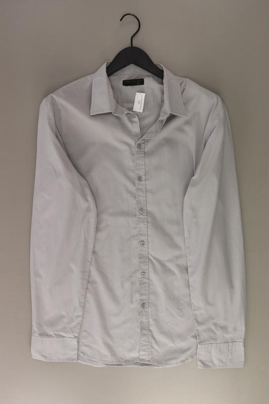 Piaza Italia Langarmhemd für Herren Gr. XXL grau
