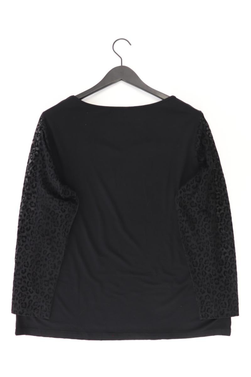 FAIR LADY Langarmbluse Gr. 38 mit Tierdruck schwarz