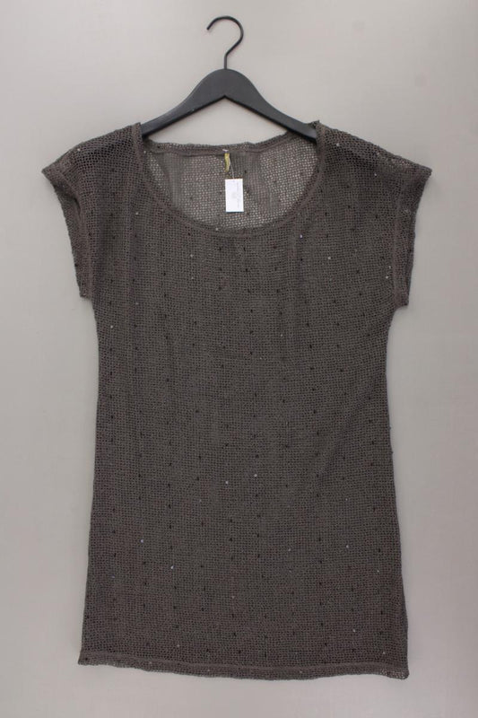 PALMERS Strandkleid Häkelshirt Gr. M Kurzarm grau