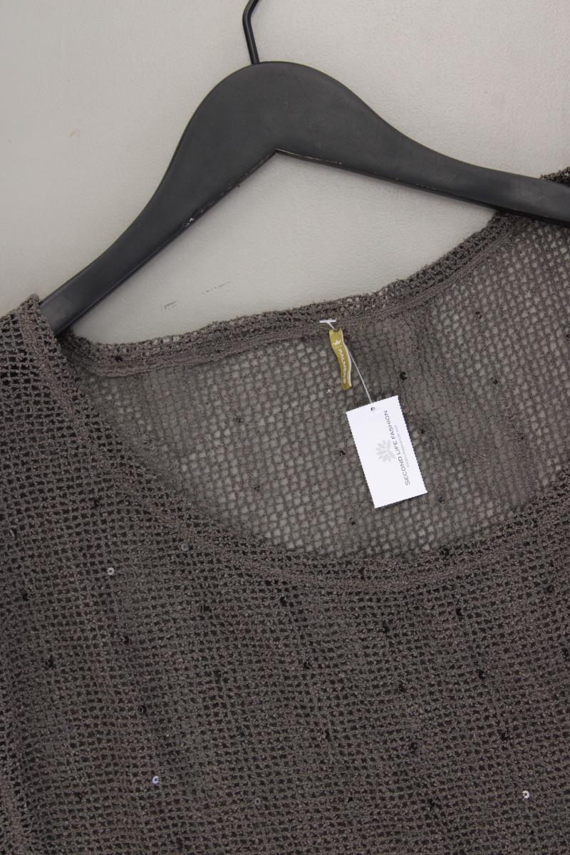 PALMERS Strandkleid Häkelshirt Gr. M Kurzarm grau