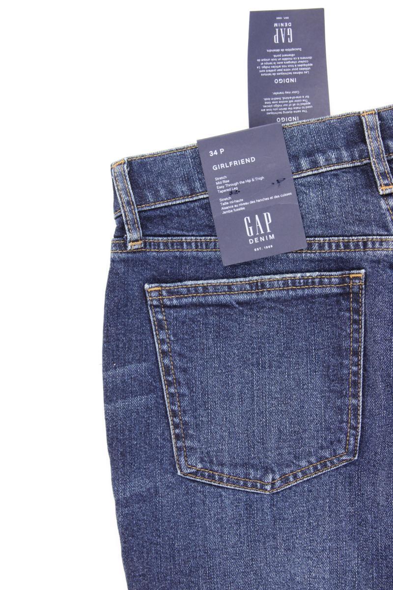 GAP Jeans Girlfriend Fit Gr. 34 neu mit Etikett blau aus Baumwolle
