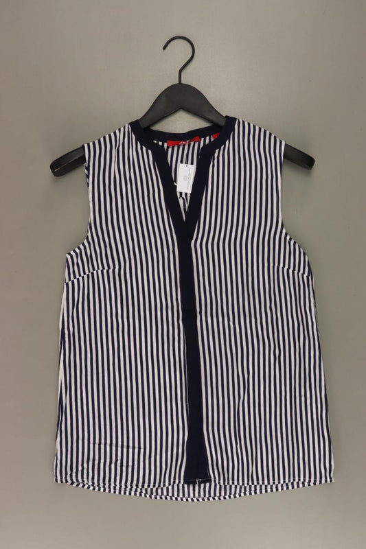 s.Oliver Ärmellose Bluse Gr. 36 gestreift blau aus Viskose