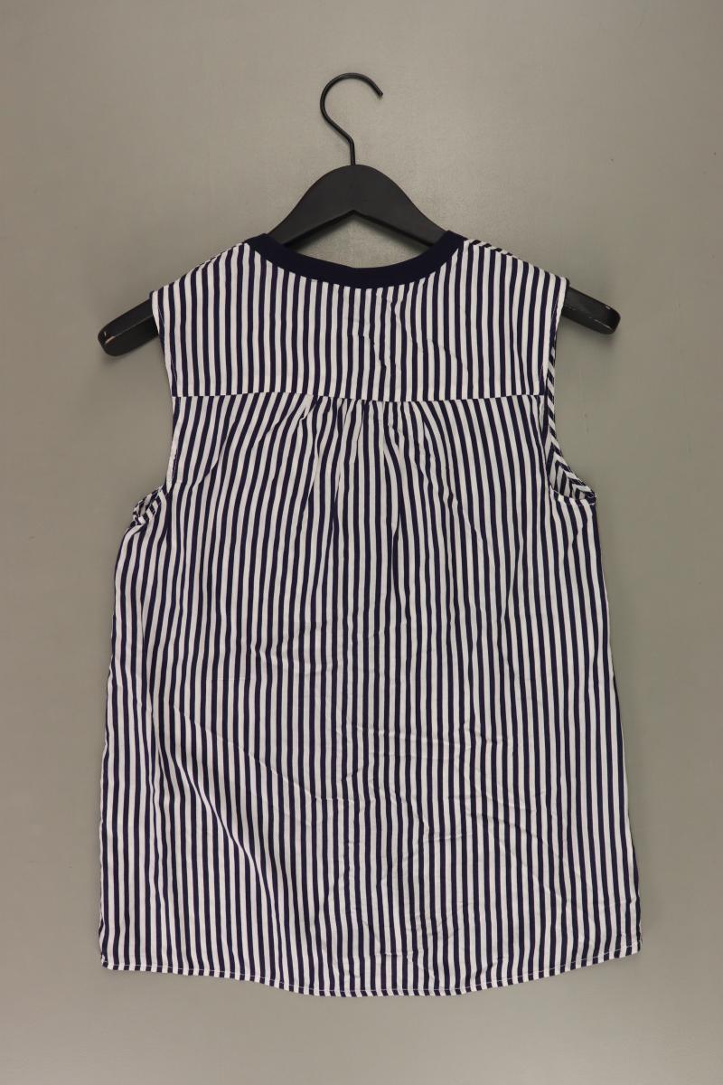 s.Oliver Ärmellose Bluse Gr. 36 gestreift blau aus Viskose