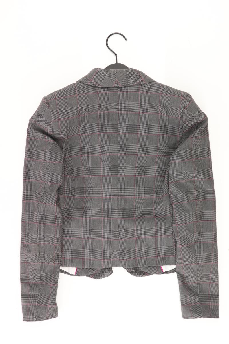 Blazer Gr. 36 kariert grau aus Polyester