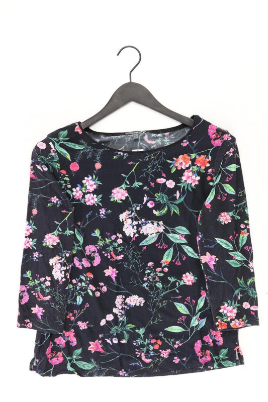 Street One Bluse Gr. 38 mit Blumenmuster 3/4 Ärmel schwarz aus Viskose